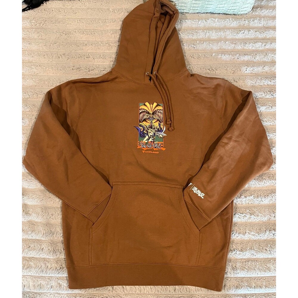 Hypland x #Yu-Gi-Oh! Dark Magician Hoodie Men’s Medium Brown Anime NWO